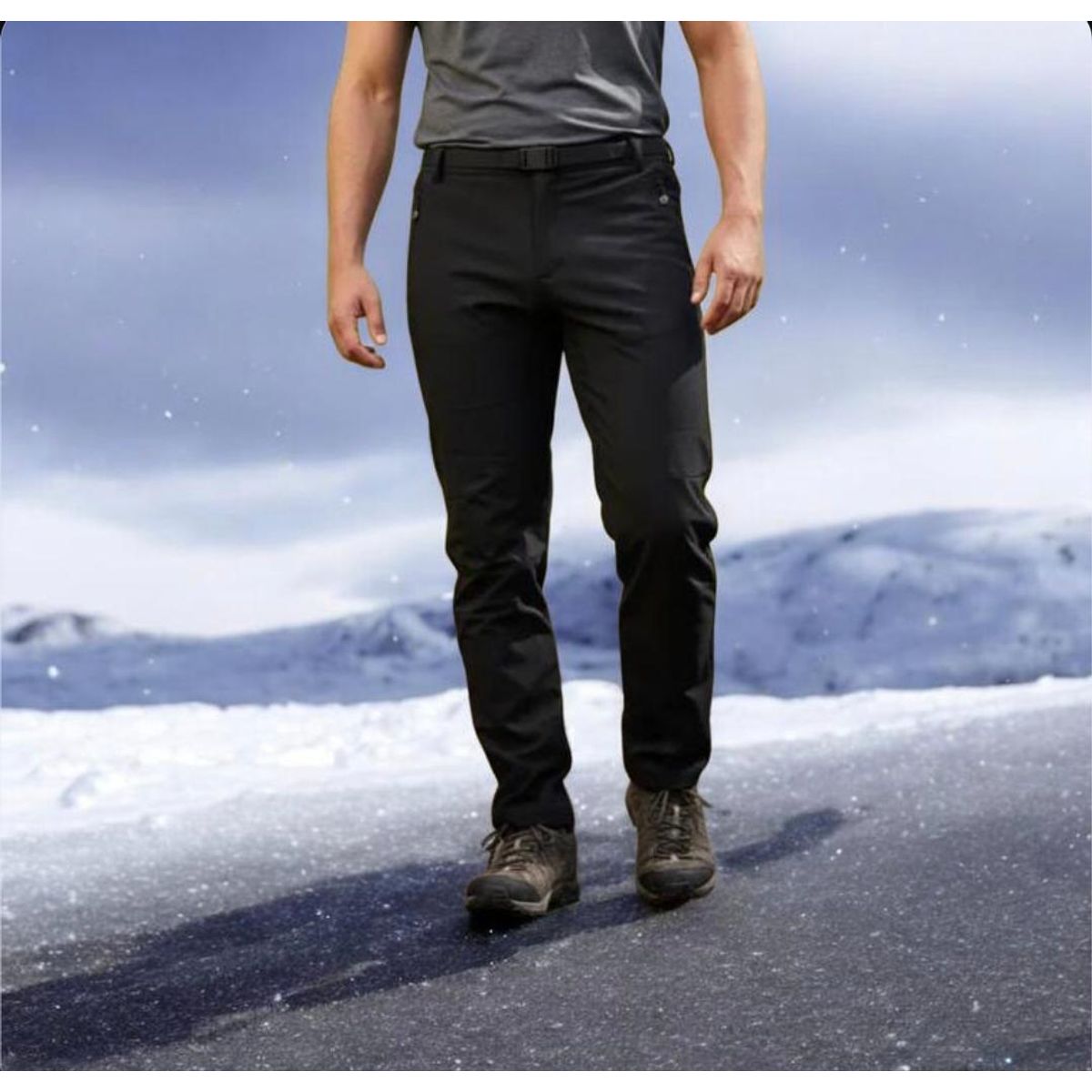 BLUE MOUNTAIN - pantalon largo impermeable  varon liso