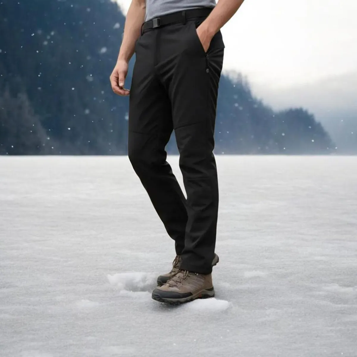 BLUE MOUNTAIN - pantalon largo impermeable  varon liso