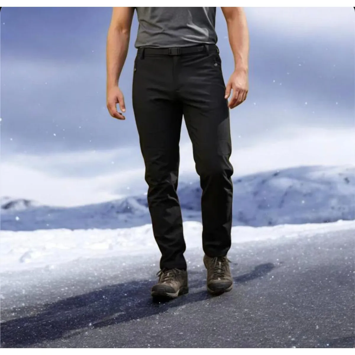 BLUE MOUNTAIN - pantalon largo impermeable  varon liso