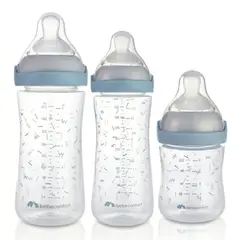 BEBE CONFORT - Pack 3 Mamaderas Physio Air Confort 150/260/370ml