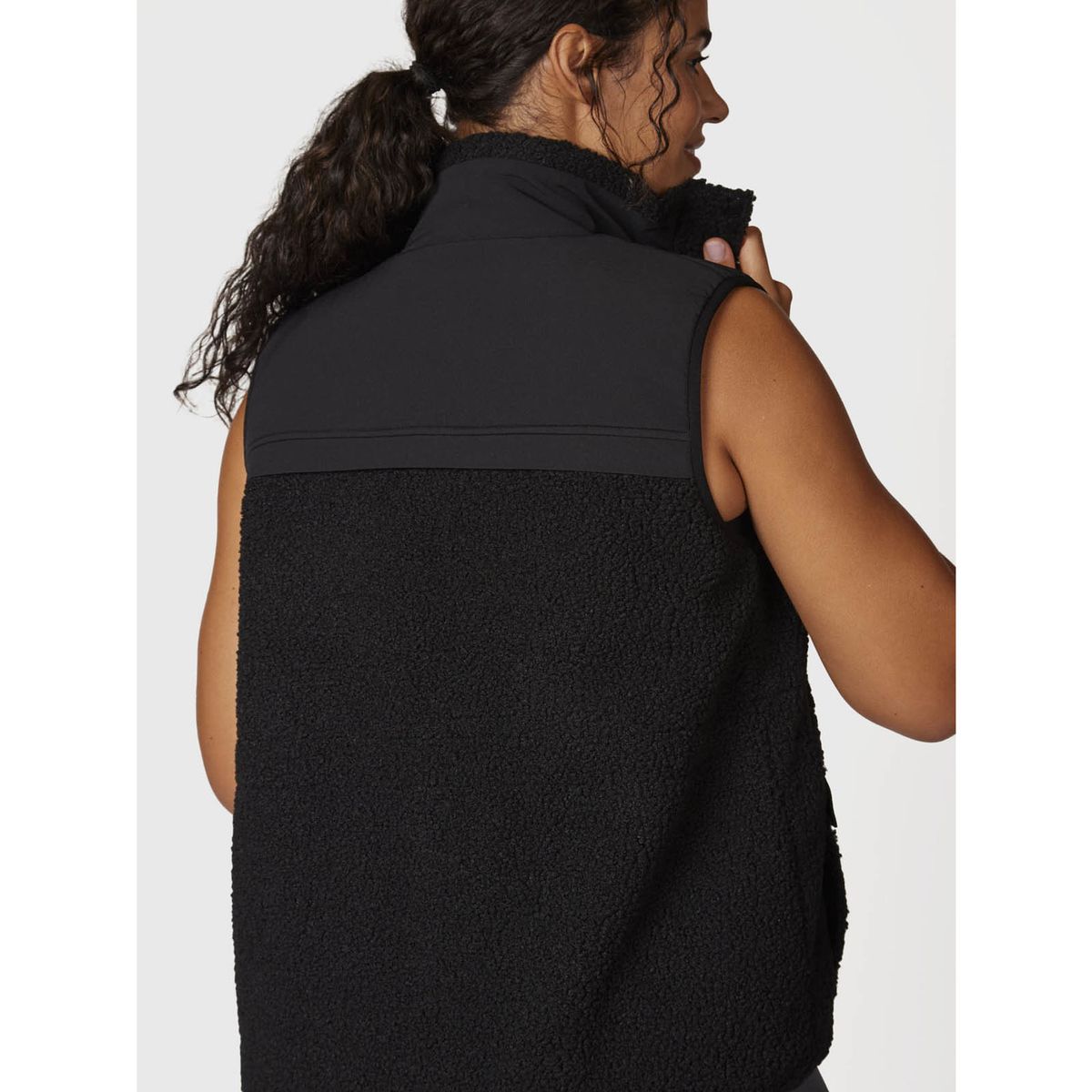 BSOUL - Parka Mujer Sherpa Negra BSOUL