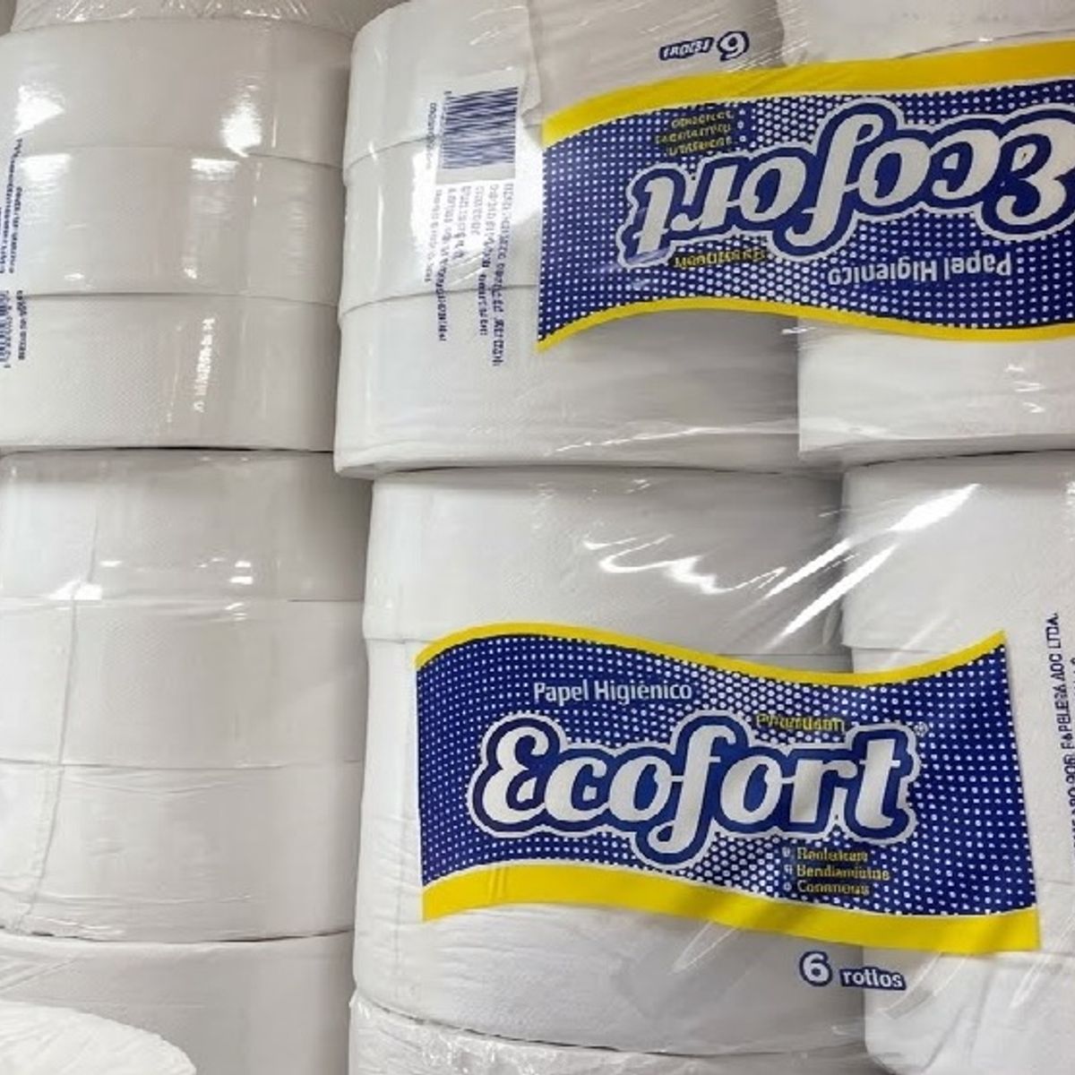 GENERICO - Papel Higienico Industrial Reciclado Jumbo 500mts X 6 Rollos