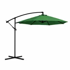 GENERICO - Quitasol Lateral 3m Terraza Jardin Base Cruz Premium Verde