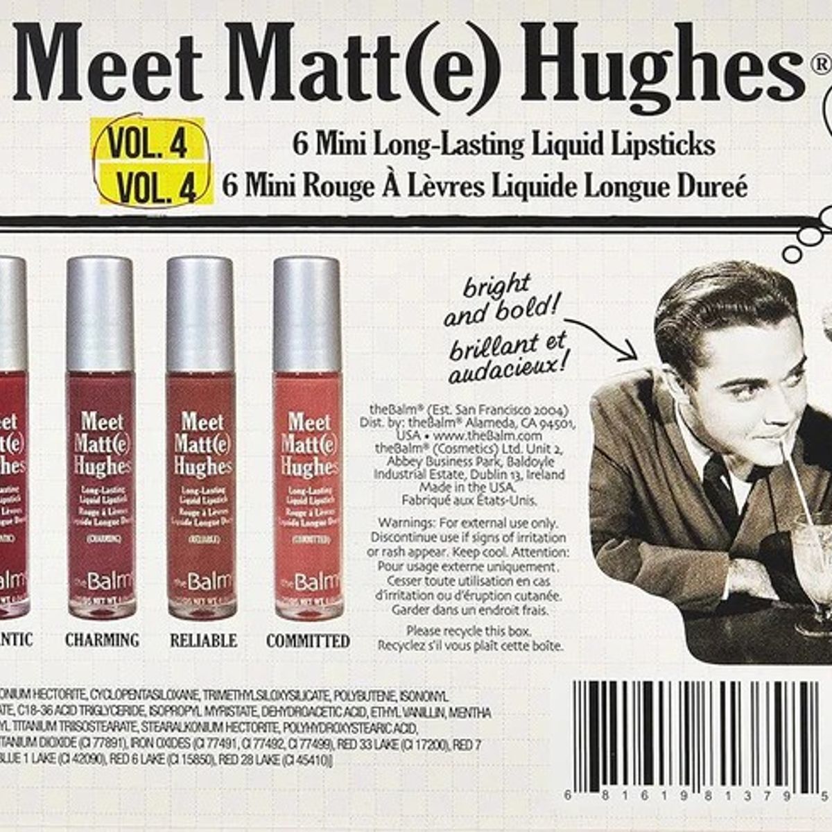 THEBALM - Labial Meet Matte Hughes Lip Kit 6 mini