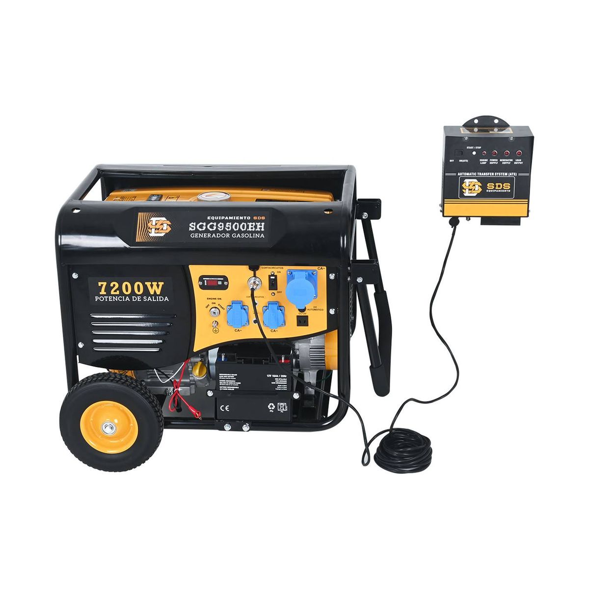 SDS POWER - Generador Bencinero 2,8 kW 220V con ATS y Partida Eléctrica