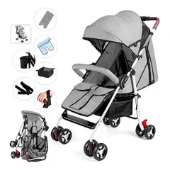 GENERICO - Coche Paraguas de Paseo para Bebé Plegable y Resistente