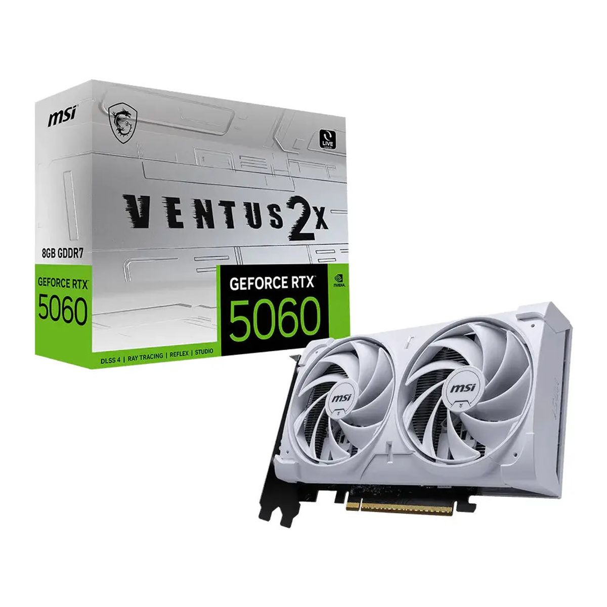 MSI - Tarjeta de Video - MSI Ventus 2x - Nvidia RTX 5060 8G OC