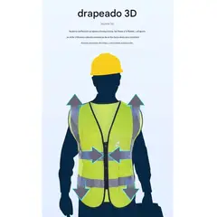 GENERICO - Chaleco Geólogo Ingeniero Reflectante Bolsillos Labg