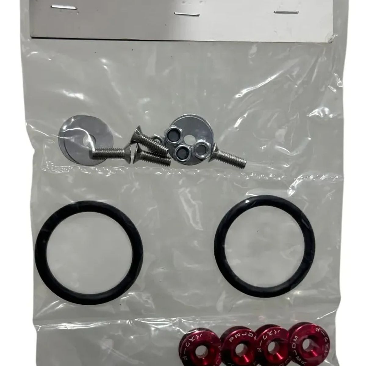 GENERICO - Kit De Sujetador De Liberacion Rapida Para Parachoque 18pzs Rojo