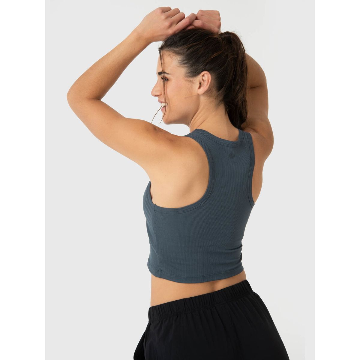 BSOUL - Polera Mujer Modal Rib Aloe Gris BSOUL