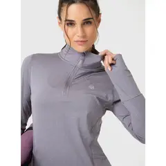 BSOUL - Polerón Mujer LS Half Zip Gris