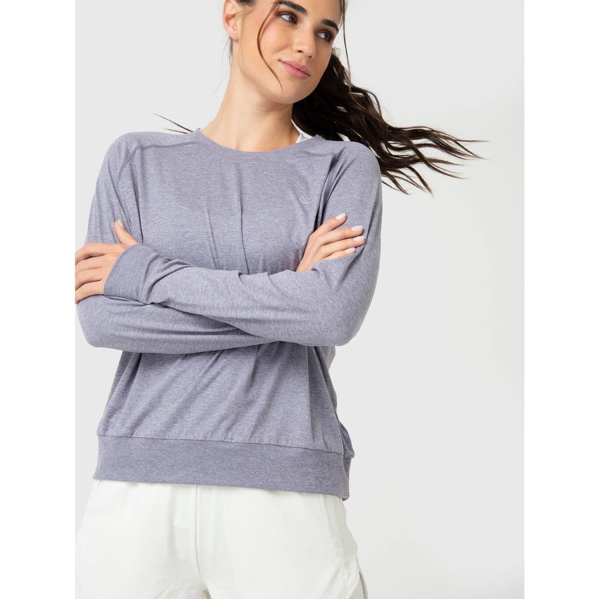 BSOUL - Polerón Mujer Crew Neck Morado BSOUL