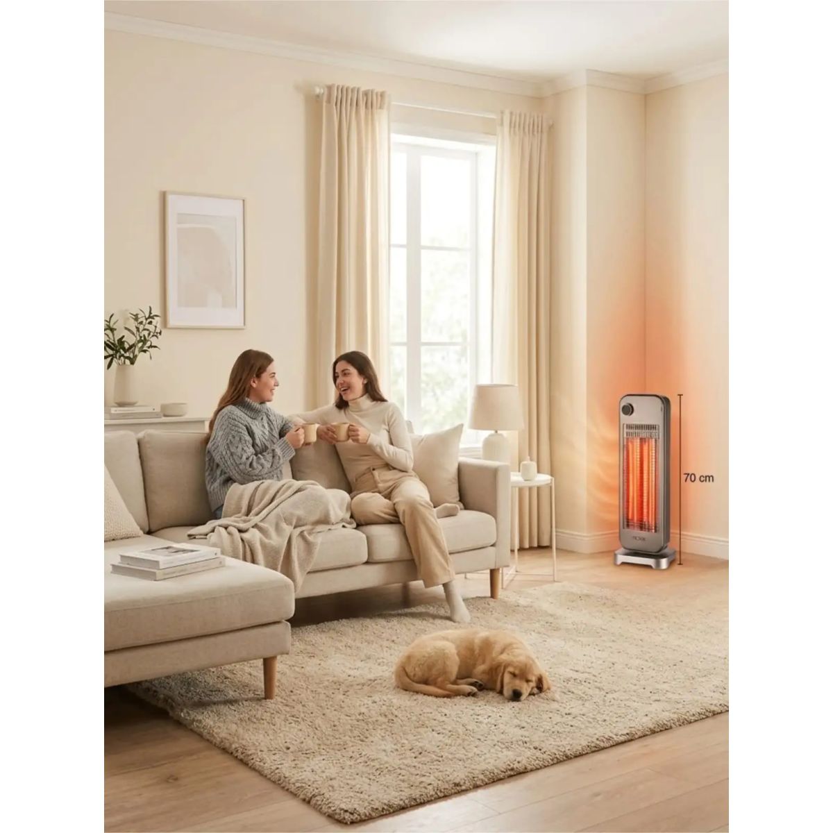 GENERICO - Estufa Fibra De Carbono Doral 900w Calor Infrarrojo