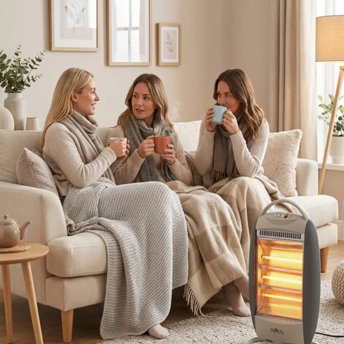 GENERICO - Estufa Eléctrica Halógena Doral 1200W Modelo Le-Roy