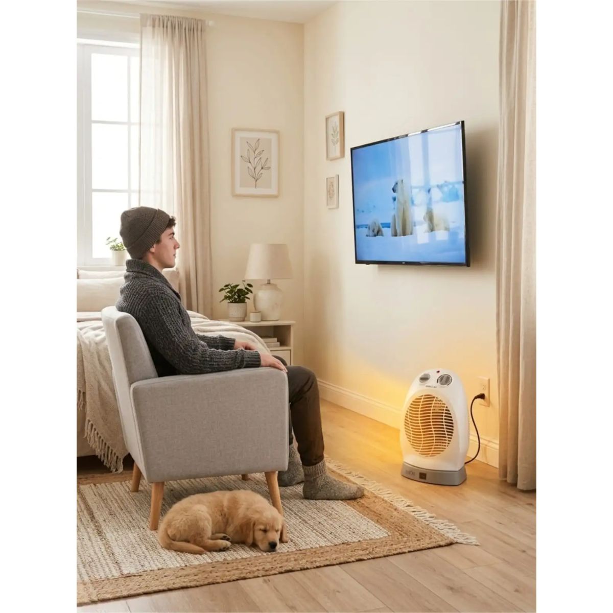 GENERICO - Termoventilador Eléctrico Doral Marsella 2000W Oscilante