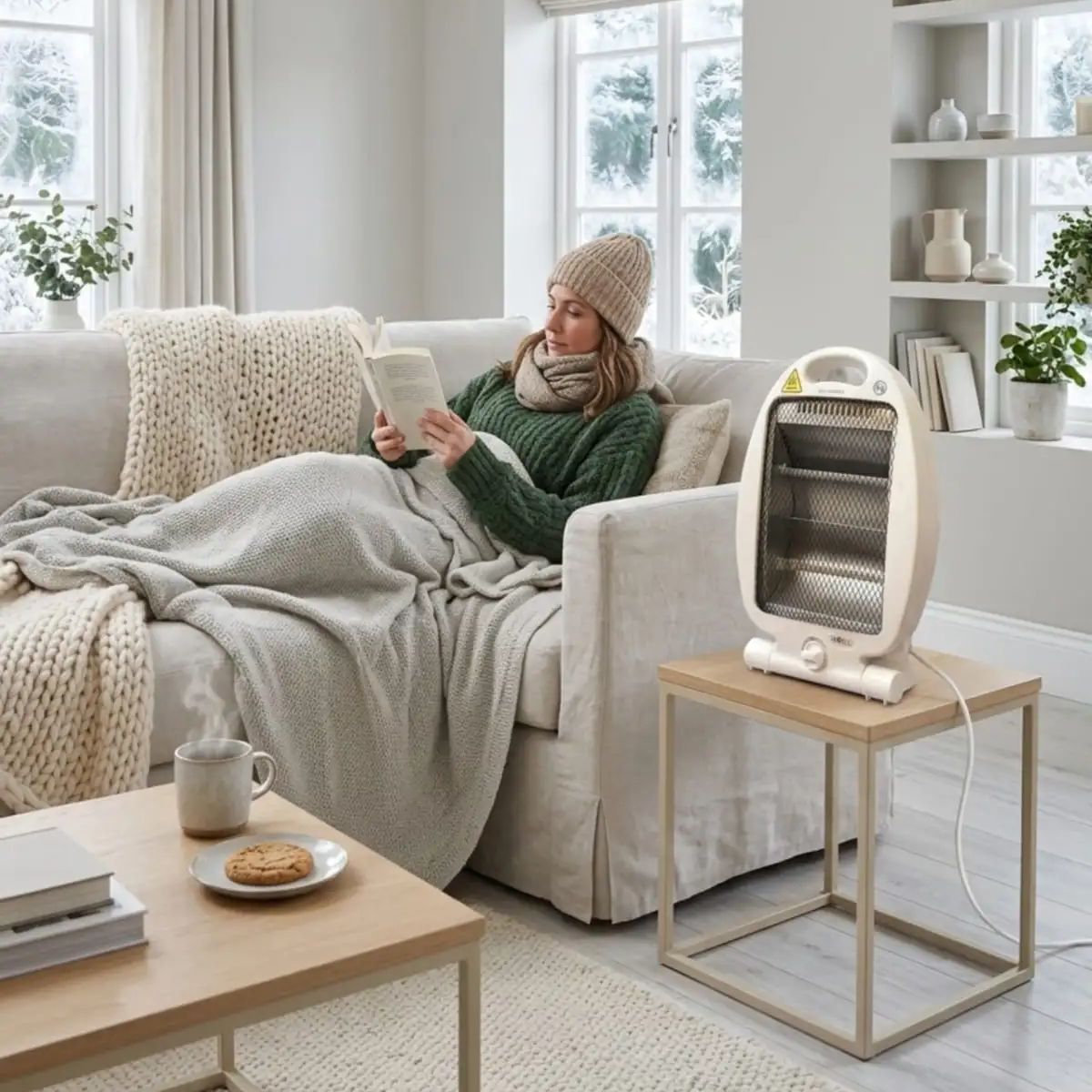 GENERICO - Estufa Portátil Doral Vancouver 800W Con 2 Niveles De Calor