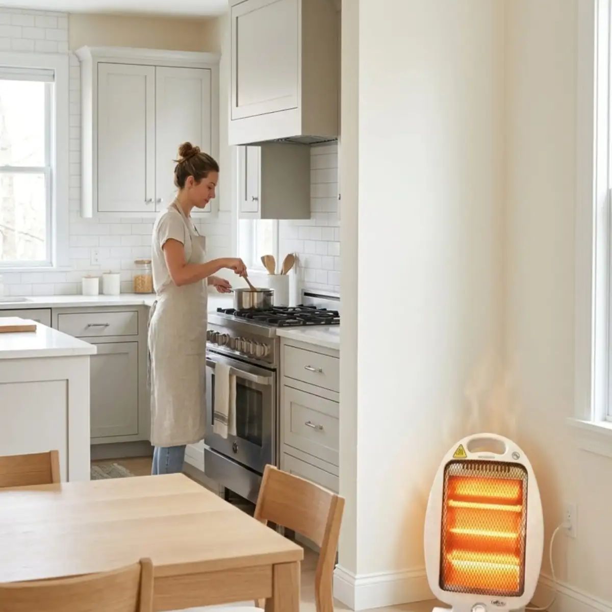 GENERICO - Estufa Portátil Doral Vancouver 800W Con 2 Niveles De Calor