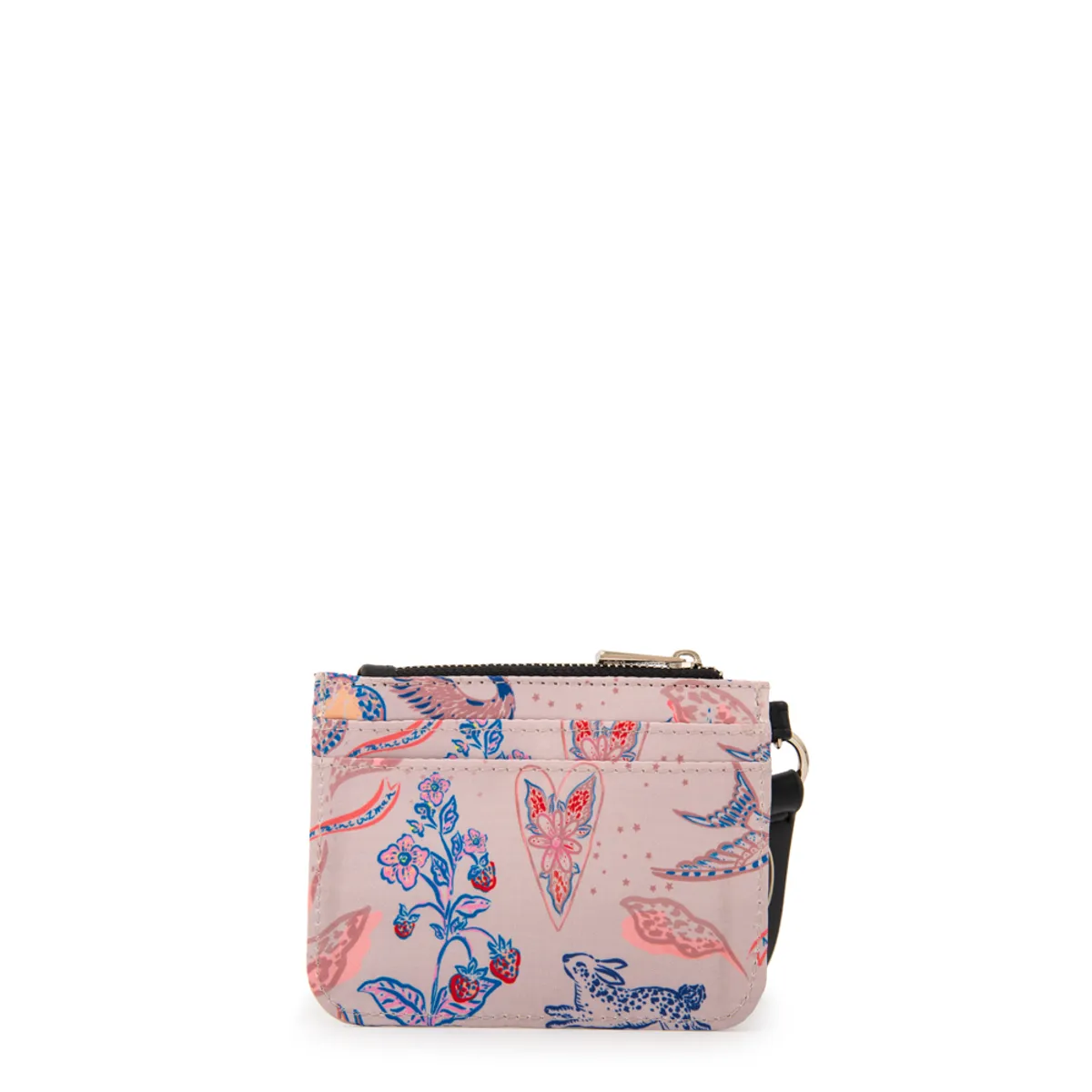 AMPHORA - Tarjetero con monedero fabula beige