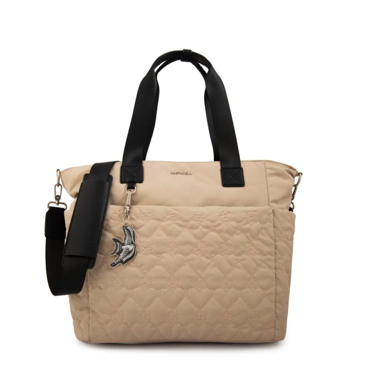 AMPHORA - Cartera tote porta notebook fabula beige