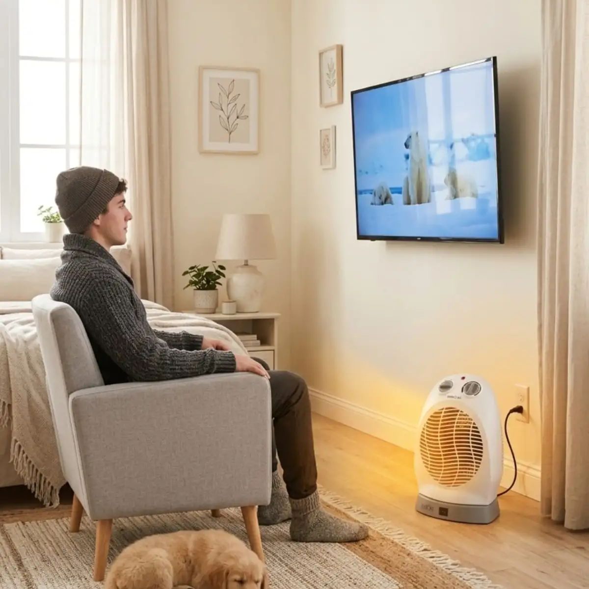 GENERICO - Termoventilador Eléctrico Doral Marsella 2000W Oscilante