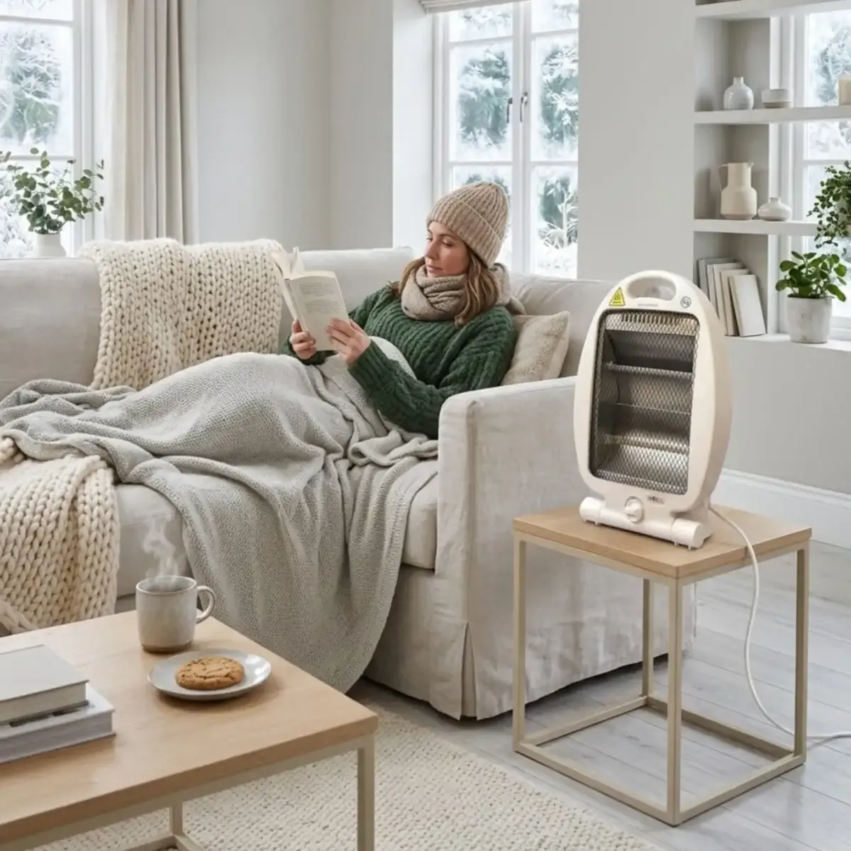 GENERICO - Estufa Portátil Doral Vancouver 800W Con 2 Niveles De Calor