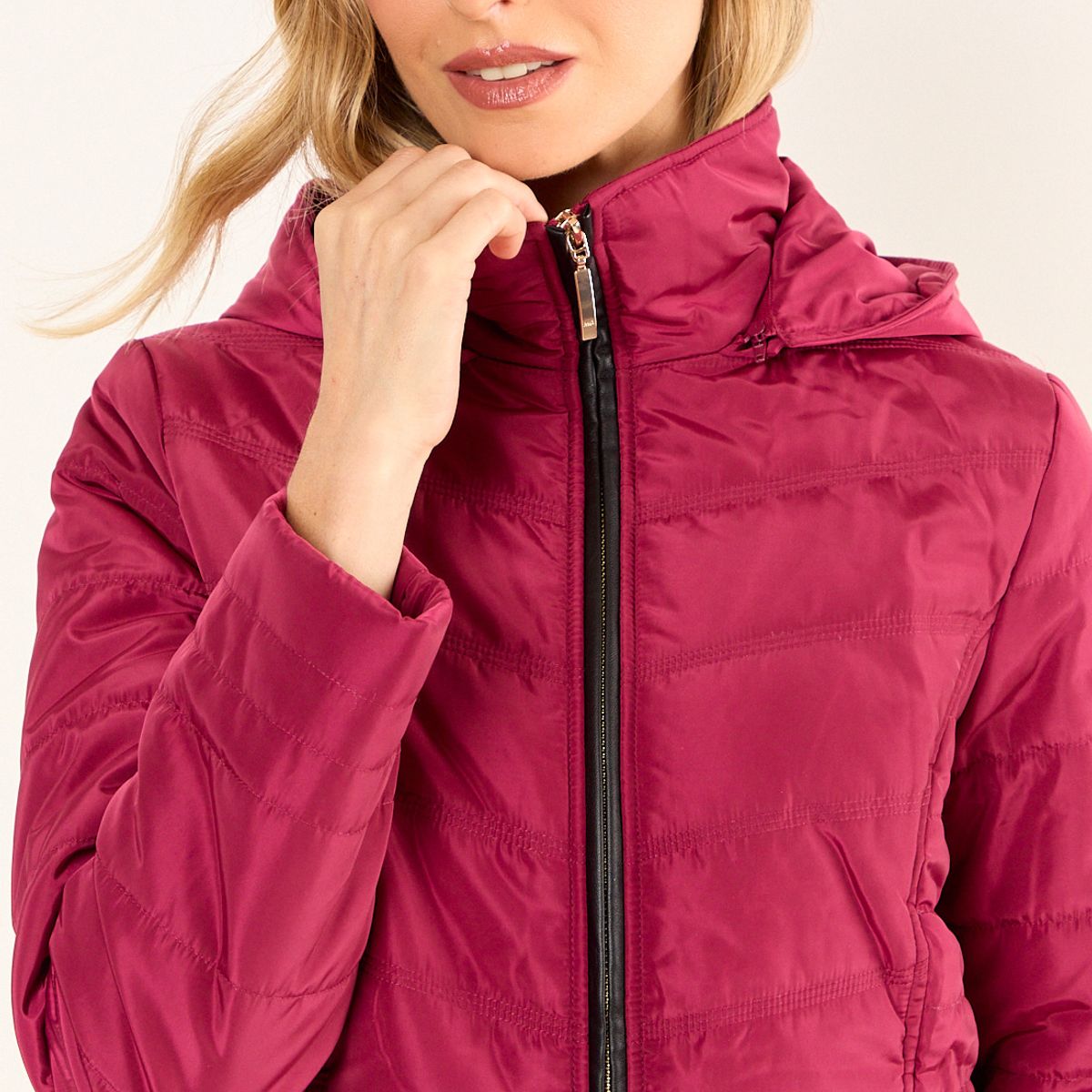 MA GRIFFE - Parka Lisa Mujer Burdeos Magriffe