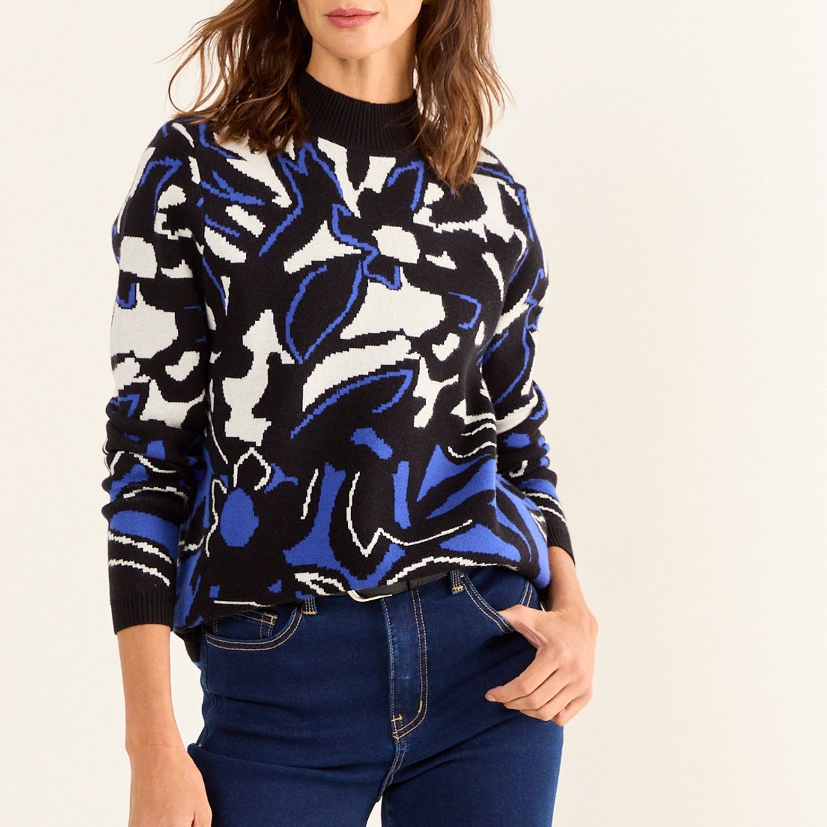 MA GRIFFE - Sweater Fantasia Mujer Azul Magriffe