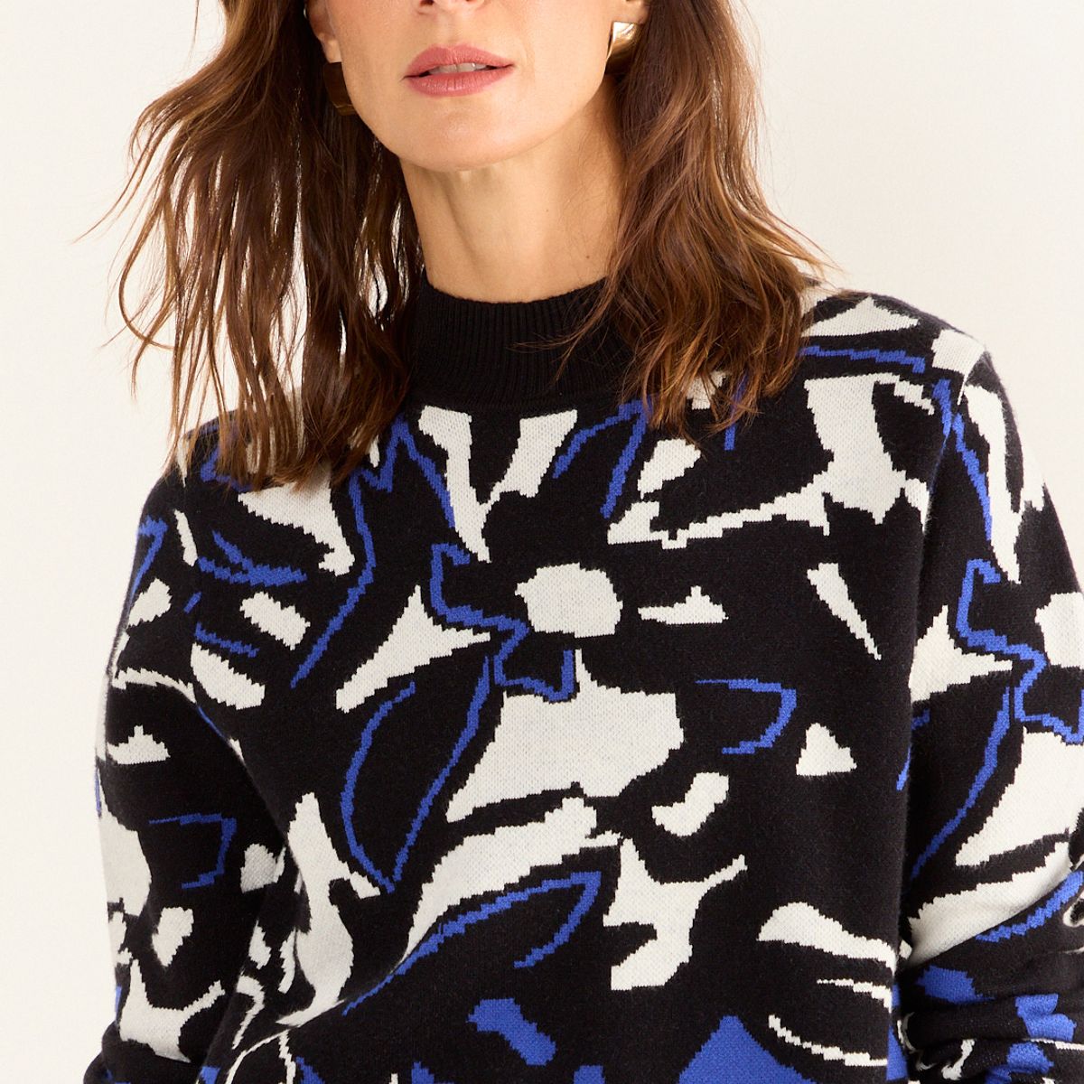 MA GRIFFE - Sweater Fantasia Mujer Azul Magriffe