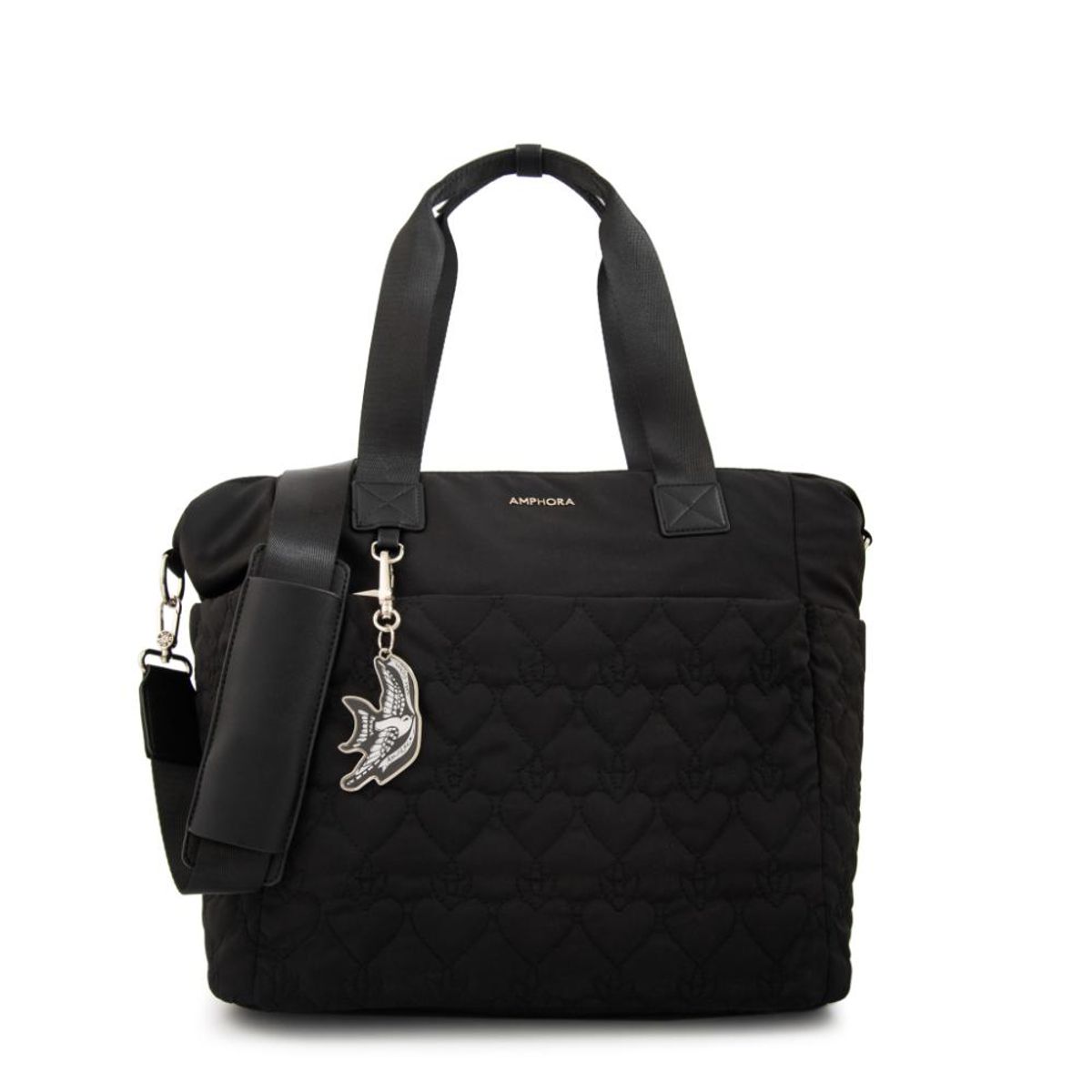AMPHORA - Cartera tote porta notebook fabula negro