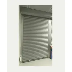 PERSIALUX - Persiana Exterior de Seguridad Color Titanio de 1mts. Ancho x 1mts. Alto Motorizada