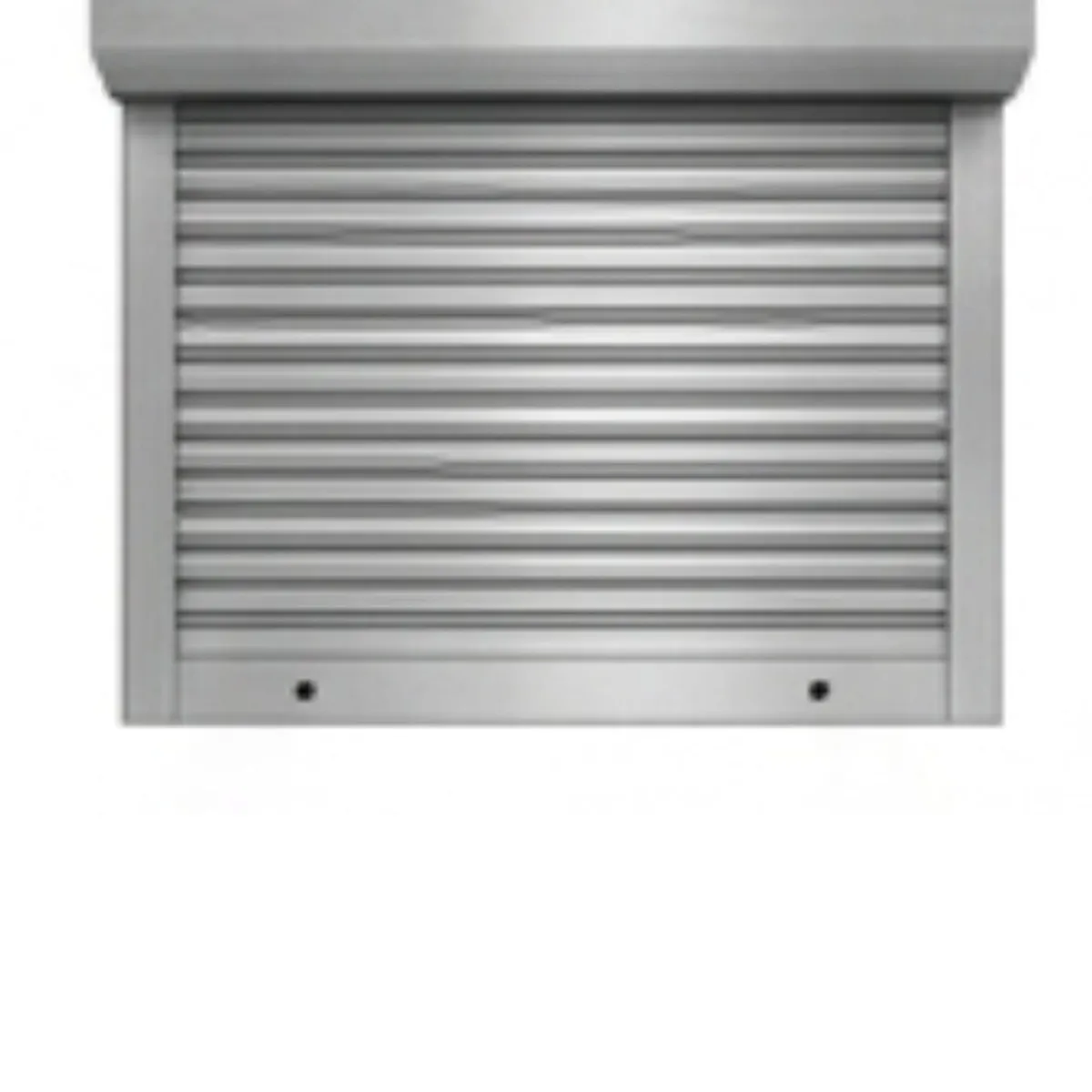 PERSIALUX - Persiana Exterior de Seguridad Color Plata de 1mts. Ancho x 1mts. Alto  Motorizada