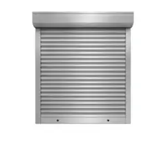 PERSIALUX - Persiana Exterior de Seguridad Color Plata de 2mts. Ancho x 2mts. Alto Motorizada