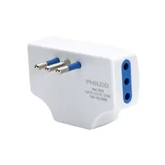PHILCO - Enchufe Triple Plano 2500W 10A Blanco