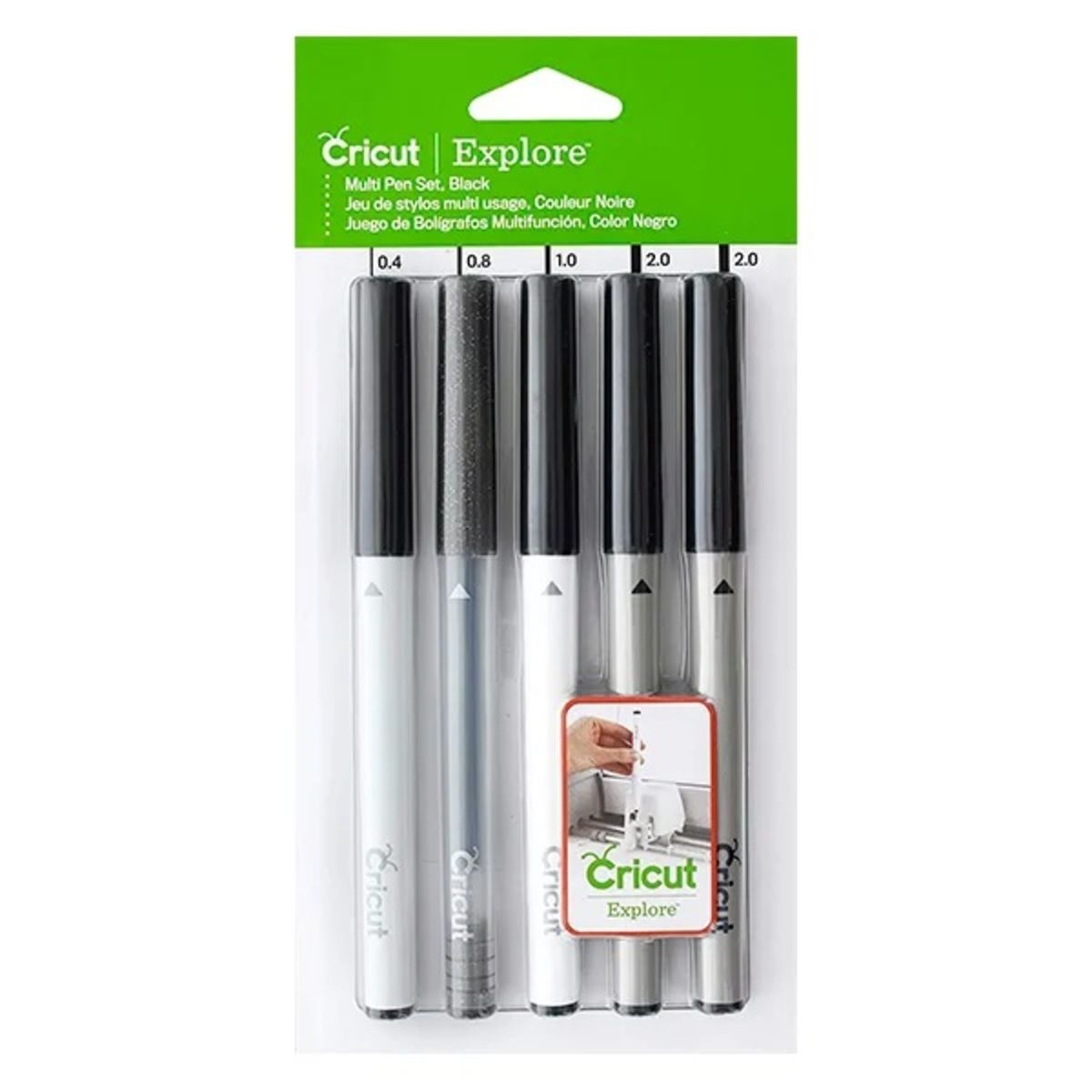 CRICUT - Juego De Bolígrafos Negro 5 Unidades Cricut