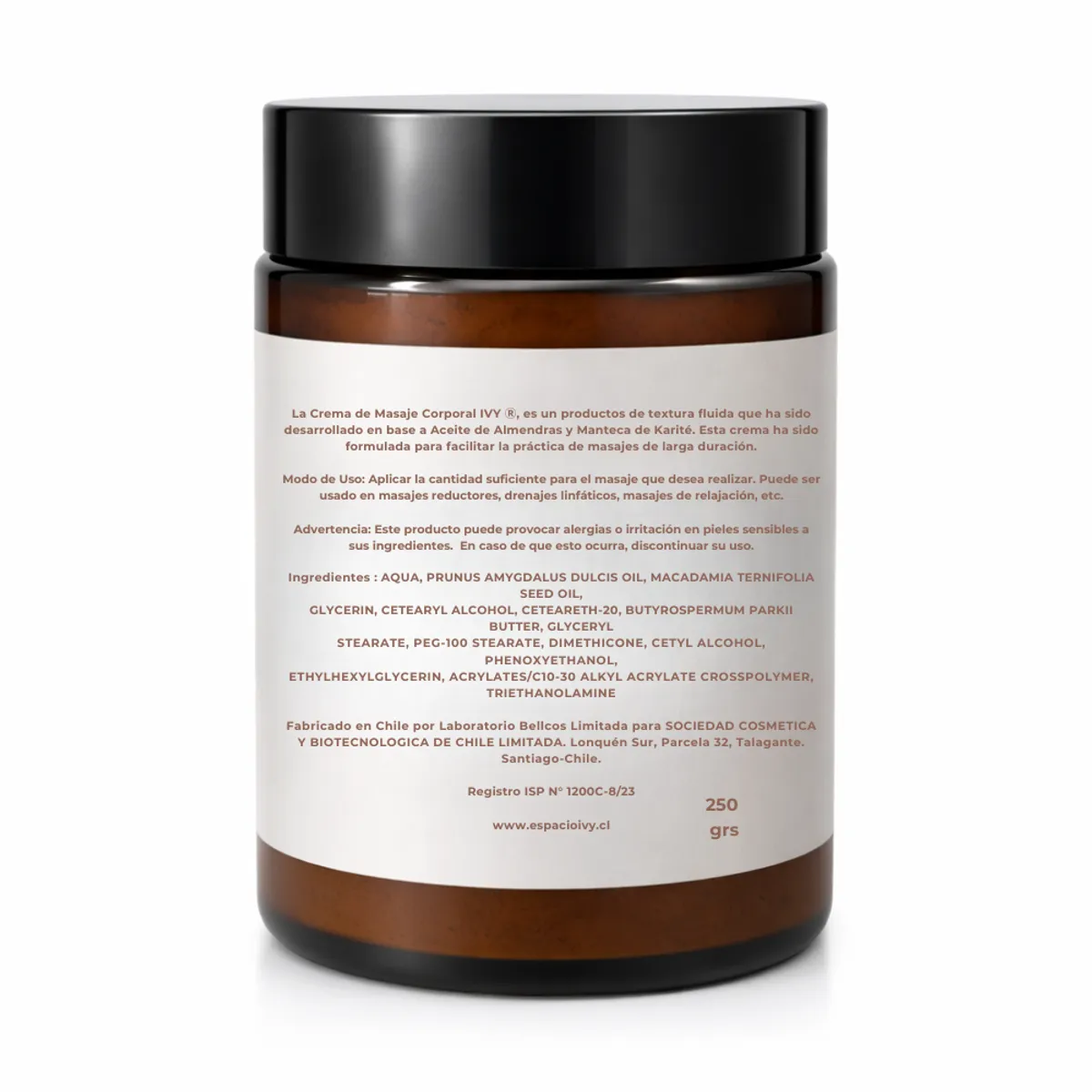 GENERICO - Crema Corporal hidratante Almendra y Karite 250 g - Ivy