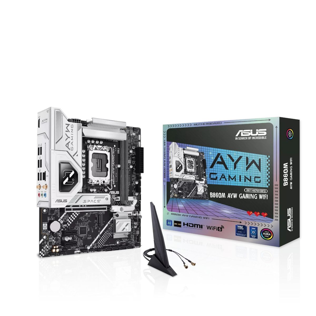 ASUS - MB LGA s1851 Intel - Asus B860M AYW GAMING WIFI - 2x DDR5