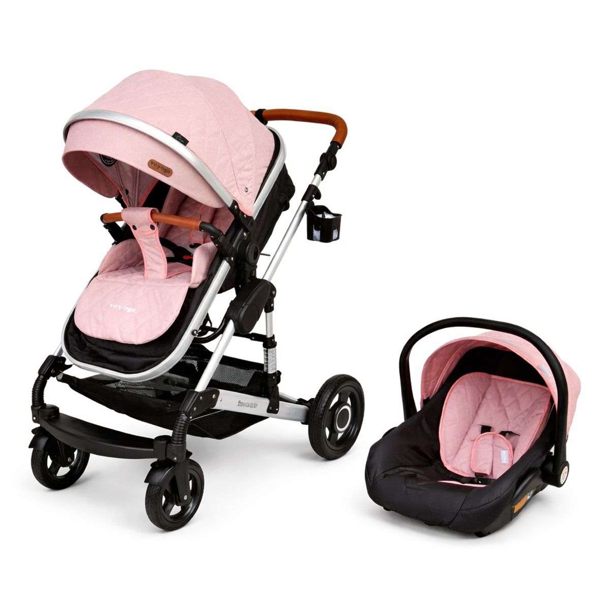 VOYAGE - Coche Travel System Zeus UV Pink
