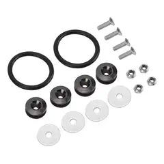 GENERICO - Kit De Sujetador De Liberacion Rapida Para Parachoque 18pzs negro