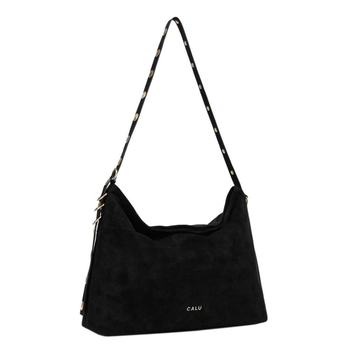 CALU - Cartera Bandolera Tachas Manuela Negro Calu