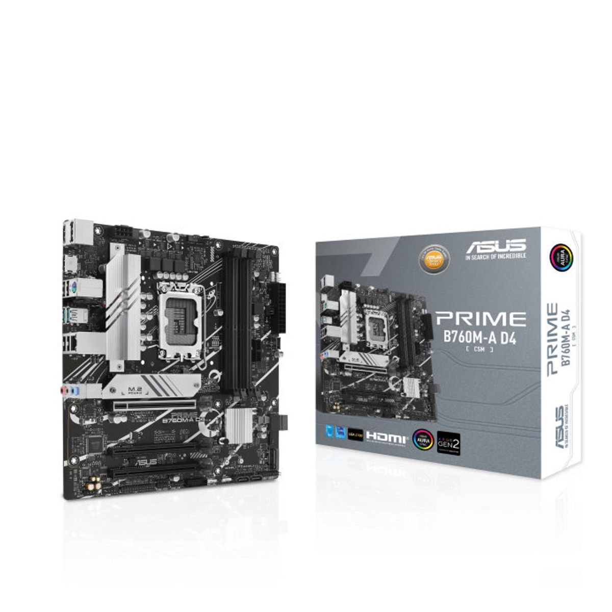 ASUS - MB LGA s1700 Intel - Asus Prime B760M-A D4-CSM - 4x DDR4