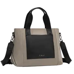 CALU - Cartera Gran Tamaño Doble Asa Jesu Beige