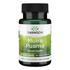 GENERICO - Muira Puama Swanson 60cap 250mg Potencia la Energía y el Deseo
