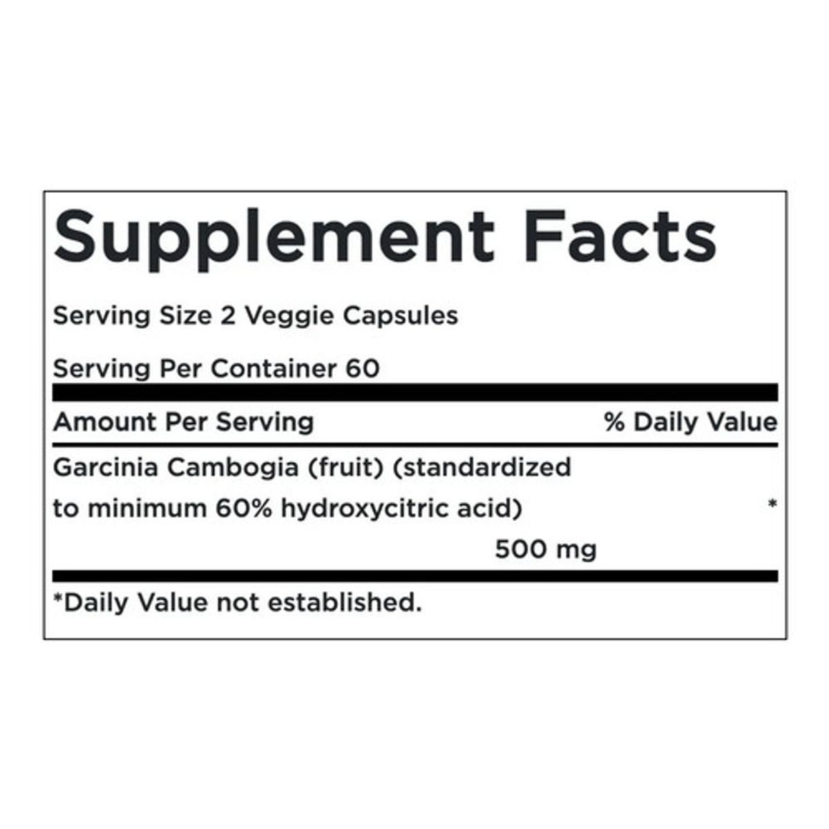 GENERICO - Swanson Garcinia Cambogia 250mg 120 Caps Control de Peso