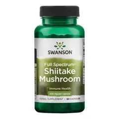 GENERICO - Shiitake Mushroom 500mg60cap Apoyo Inmunológico Swanson