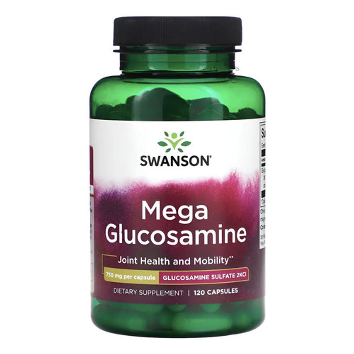 GENERICO - Mega Glucosamina Swanson 750 Mg 120 Caps Salud Articular Sin Sabor