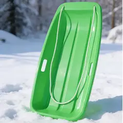 GENERICO - Trineo Plástico Para Nieve Con Manillas Y Cuerda
