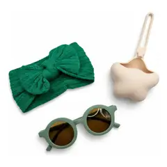 GENERICO - Set Regalo Niña Lentes - Diadema Y Porta Chupete Baby Shower