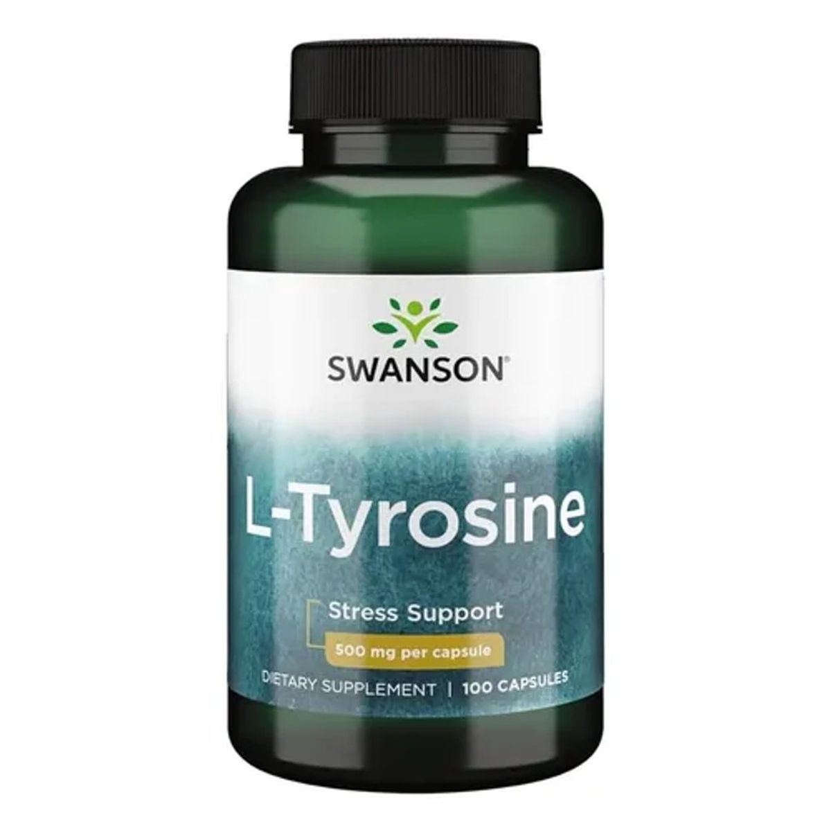 GENERICO - L- Tyrosine 500mg Swanson, 100 Capsulas Sistema Nervioso, Concentración