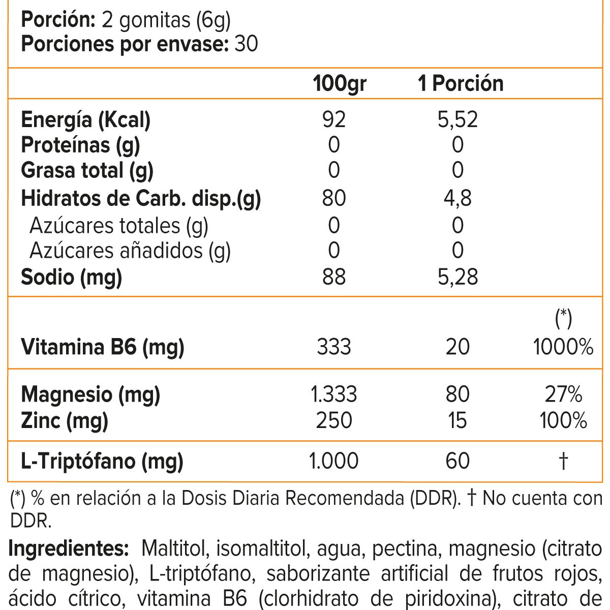 SUNVIT - Gomitas Magnesio + Triptófano, Berries 60 Vegan Gummies, SVL