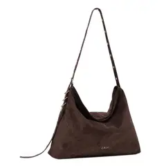 CALU - Cartera Bandolera Tachas Manuela Café